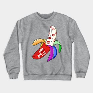 Banana Power Rainbow Crewneck Sweatshirt